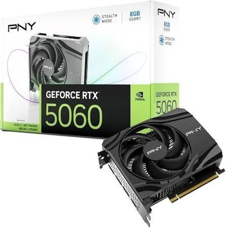 PNY PCI-Ex GeForce RTX 5060 Single Fan 8GB GDDR7 (VCG50608SFXPB1) 38069 фото
