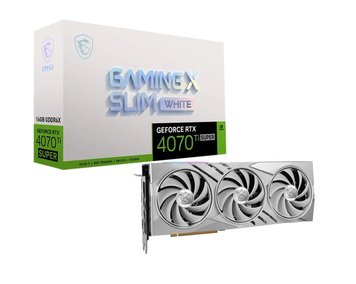 Відеокарта MSI GeForce RTX 4070 Ti SUPER 16G GAMING X SLIM WHITE 459888 фото