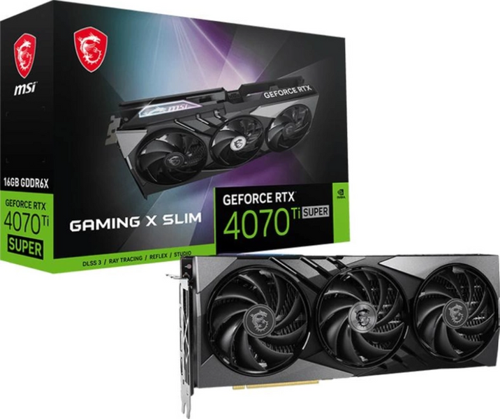 Відеокарта MSI GeForce RTX 4070 Ti SUPER 16G GAMING X SLIM 459889 фото