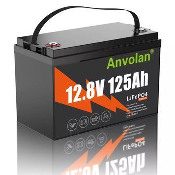Акумулятор для ДБЖ/інвертора Anvolan LiFePO4 12V 125A id_988 фото