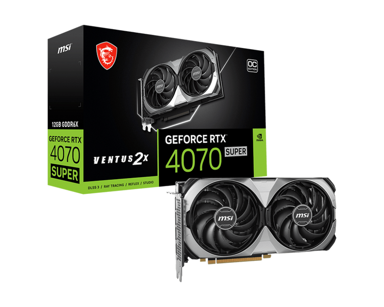 Відеокарта MSI GeForce RTX 4070 SUPER 12G VENTUS 2X OC 459896 фото