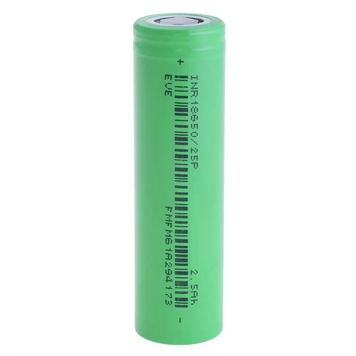 Акумулятор літієвий EVE INR 18650-25P 2500mAh Grade A, високотоковий 20А id_996 фото