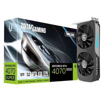 Відеокарта Zotac GAMING GeForce RTX 4070 SUPER Twin Edge 12GB (ZT-D40720E-10M) 459409 фото