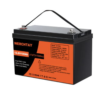 Акумулятор для ДБЖ Werchtay LiFePO4 12V 100Ah 1280Wh вітринний id_933 фото