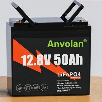 Акумулятор для ДБЖ/інвертора Anvolan 12v50A id_922 фото
