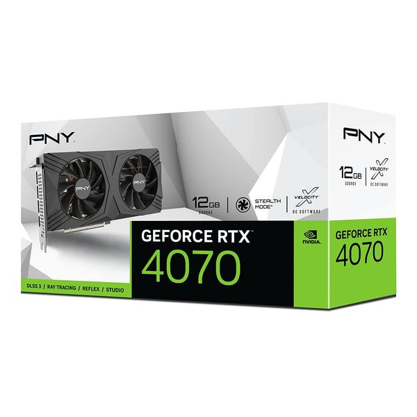 Відеокарта PNY GeForce RTX 4070 12GB Verto (VCG407012DFXPB1) 427860 фото